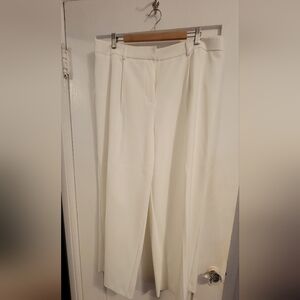 Vince camuto white wide leg pants size 16